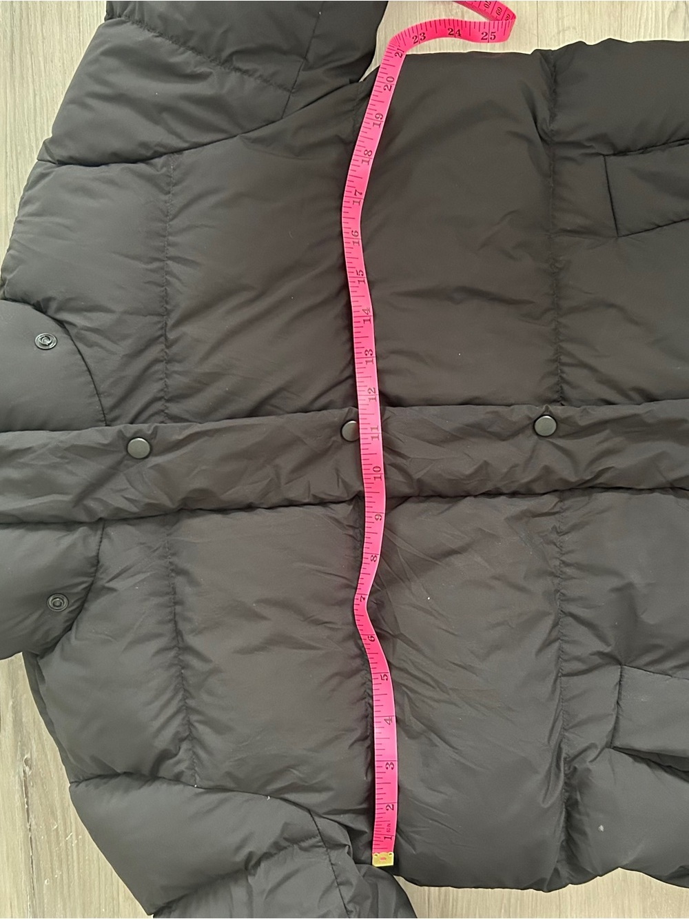 Lululemon Cinch Waist 600 Down Full Zip Puffer Jacket black no hood - Picture 8 of 12
